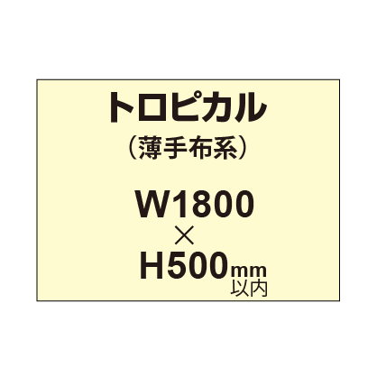 トロピカル （薄手布系）【W1800～H500mm以内】
