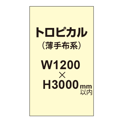 トロピカル （薄手布系）【W1200～H3000mm以内】