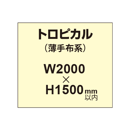 トロピカル （薄手布系）【W2000～H1500mm以内】