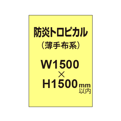 防炎トロピカル （薄手布系）【W1500～H1500mm以内】