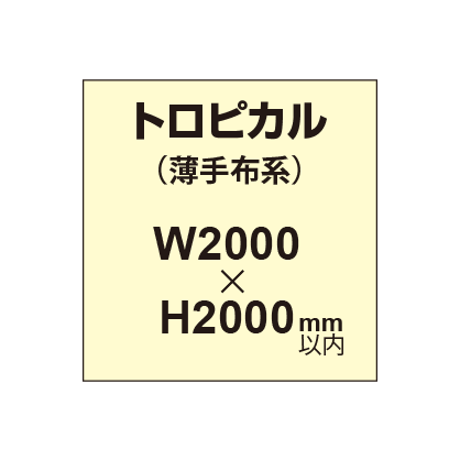 トロピカル （薄手布系）【W2000～H2000mm以内】