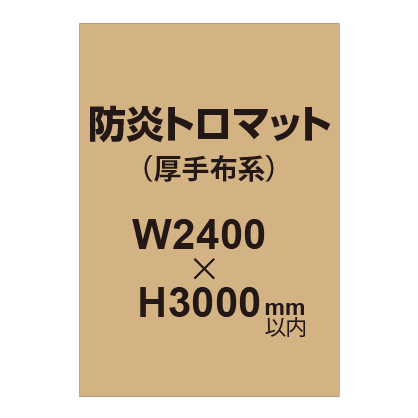 防炎トロマット （厚手布系）【W2400～H3000mm以内】