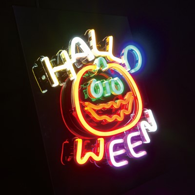 ネオン風LEDライト　Halloween