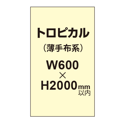 トロピカル （薄手布系）【W600～H2000mm以内】