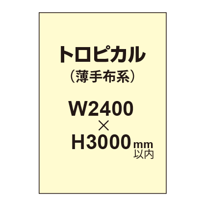 トロピカル （薄手布系）【W2400～H3000mm以内】