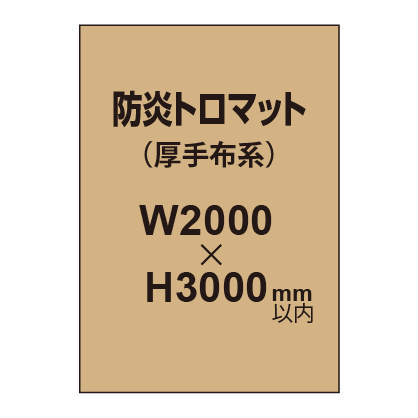 防炎トロマット （厚手布系）【W2000～H3000mm以内】
