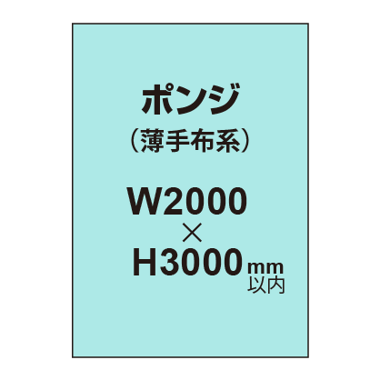 ポンジ （薄手布系）【W2000～H3000mm以内】
