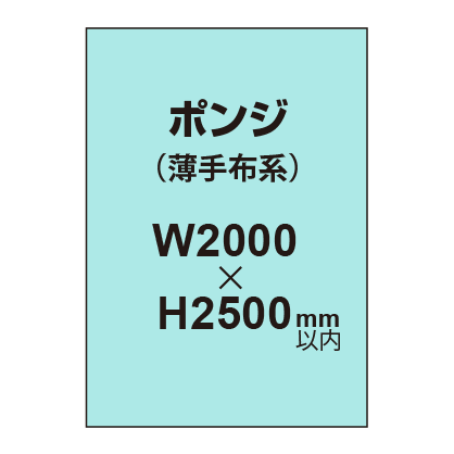 ポンジ （薄手布系）【W2000～H2500mm以内】