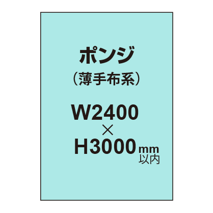 ポンジ （薄手布系）【W2400～H3000mm以内】