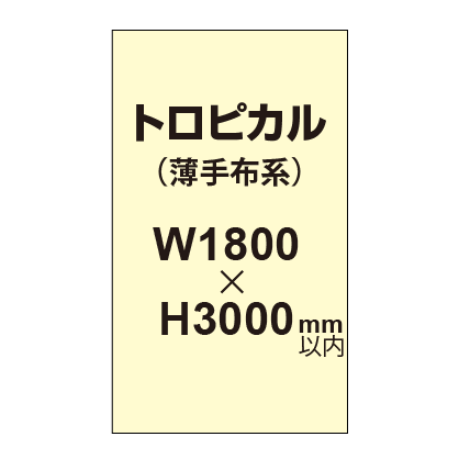 トロピカル （薄手布系）【W1800～H3000mm以内】